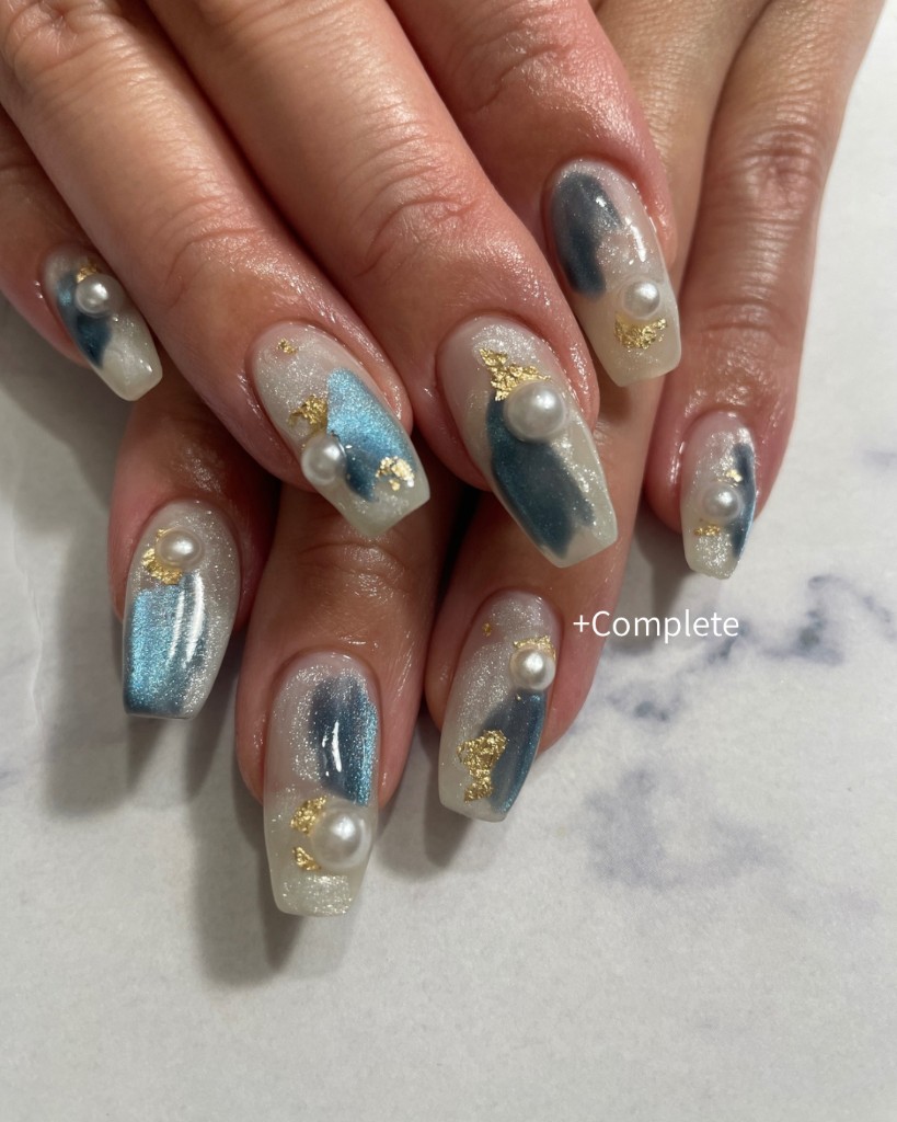 ネイルアートデザインコースの施術例