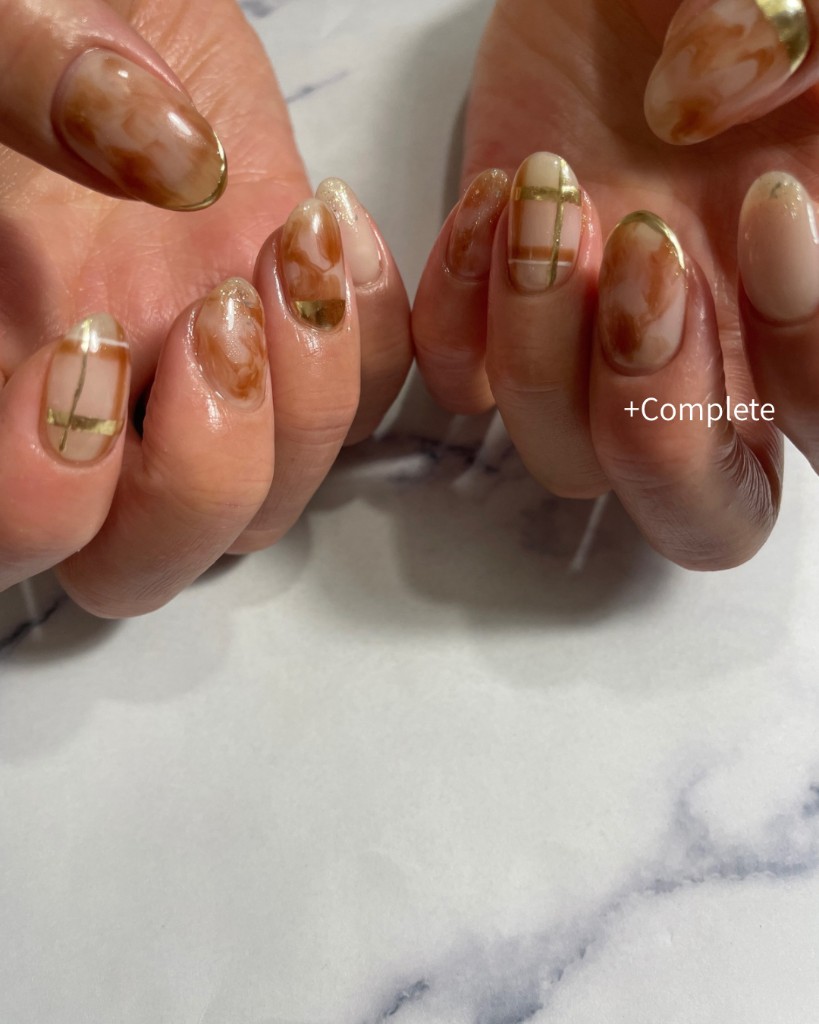 ネイルアートデザインコースの施術例