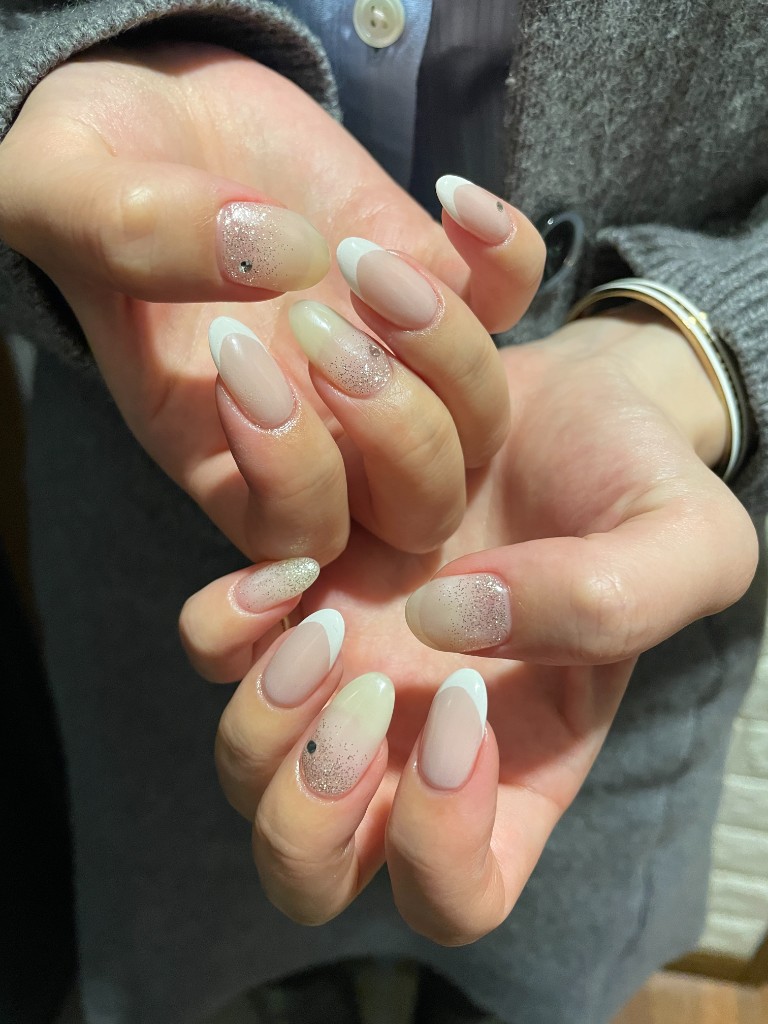 ネイルアートデザインコースの施術例