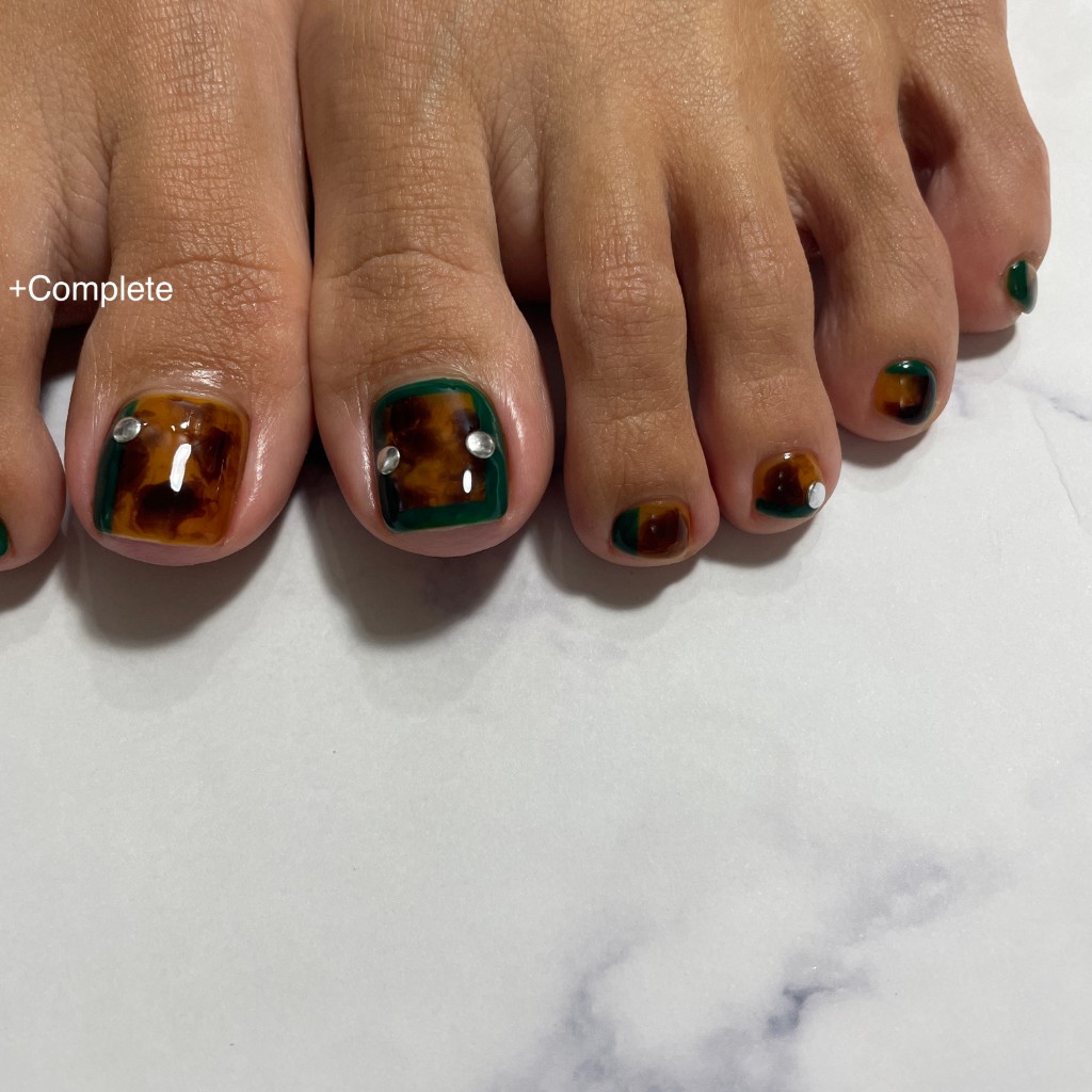 フットアートネイルコースの施術例