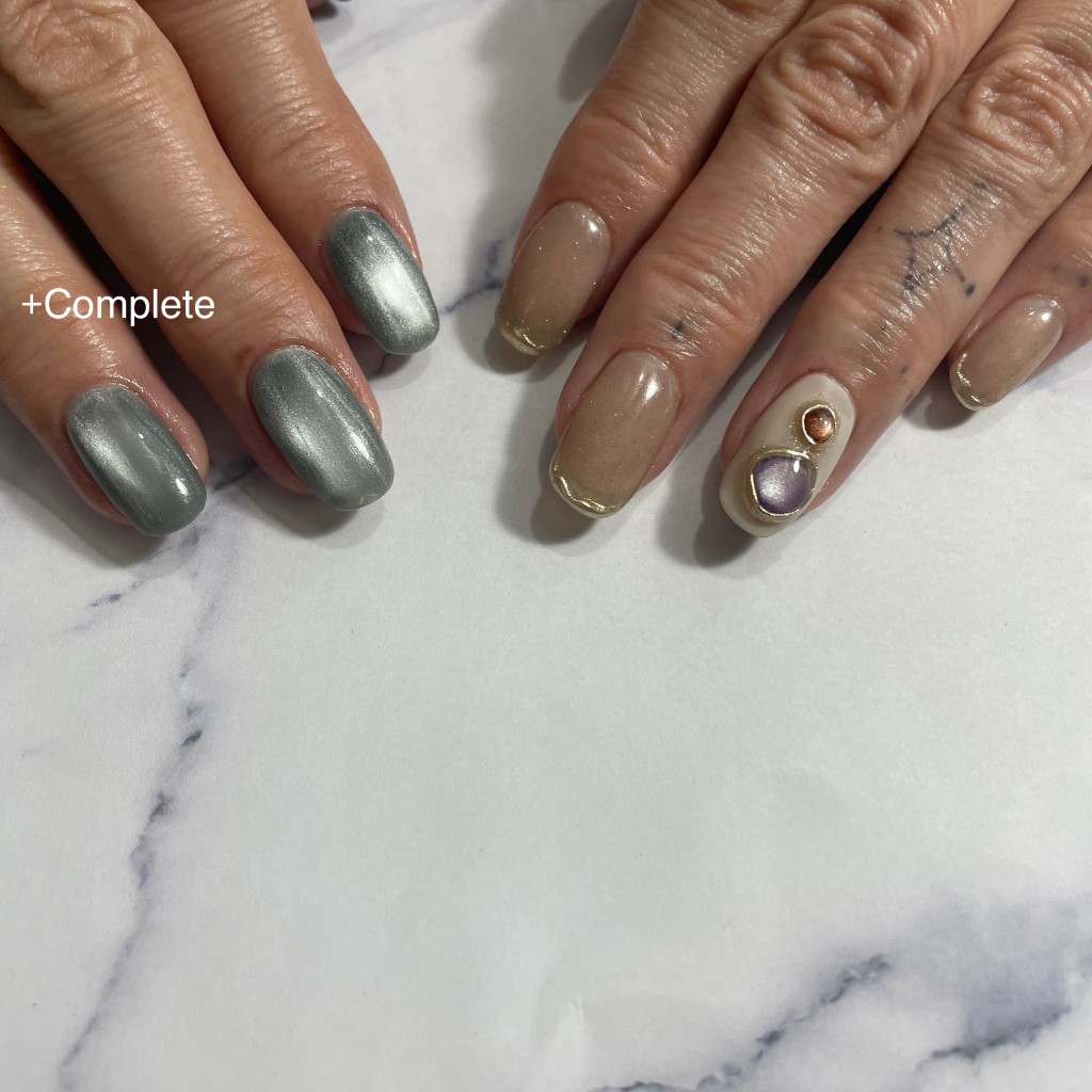 ネイルアートコースの施術例