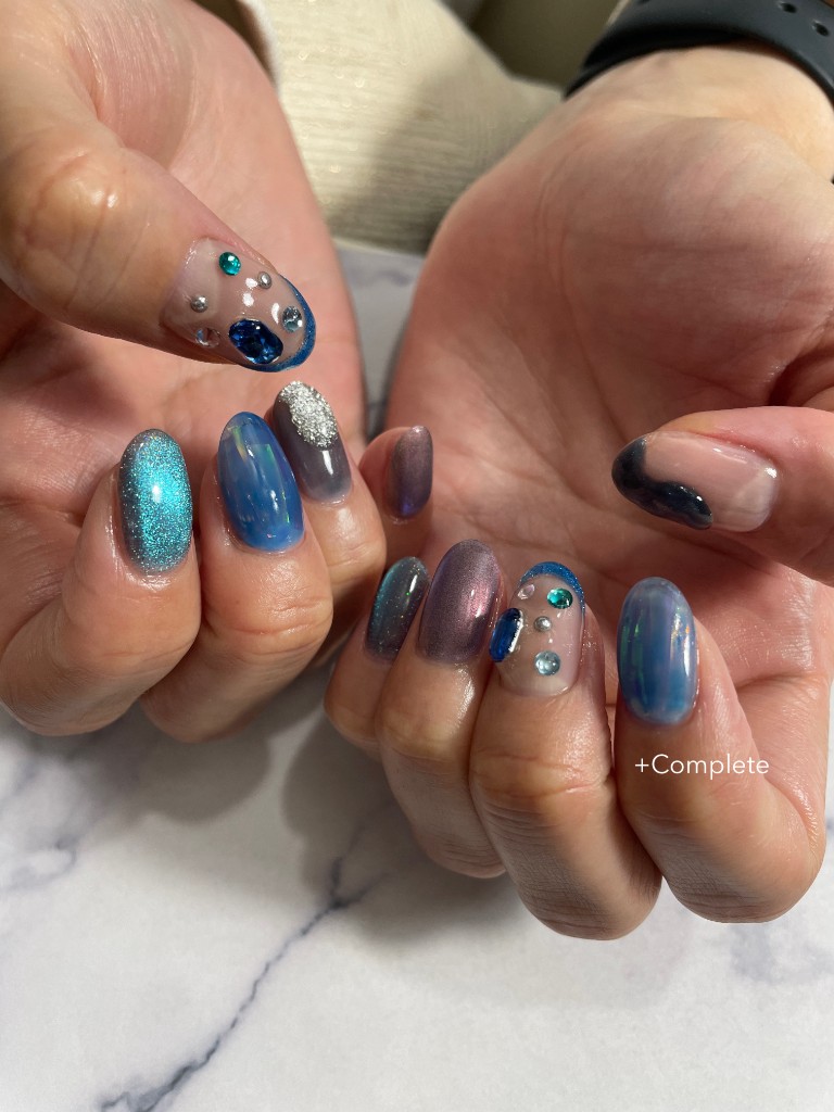 ネイルアートコースの施術例