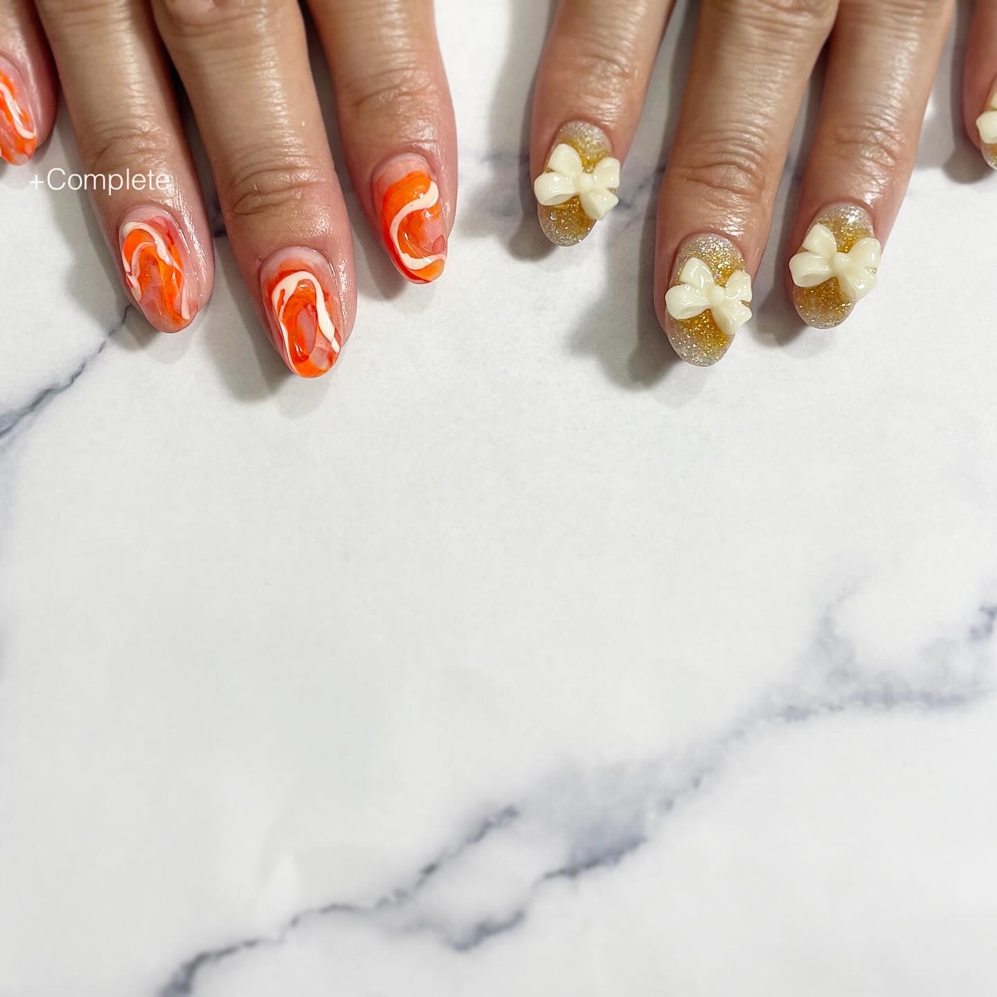 ネイルアートコースの施術例