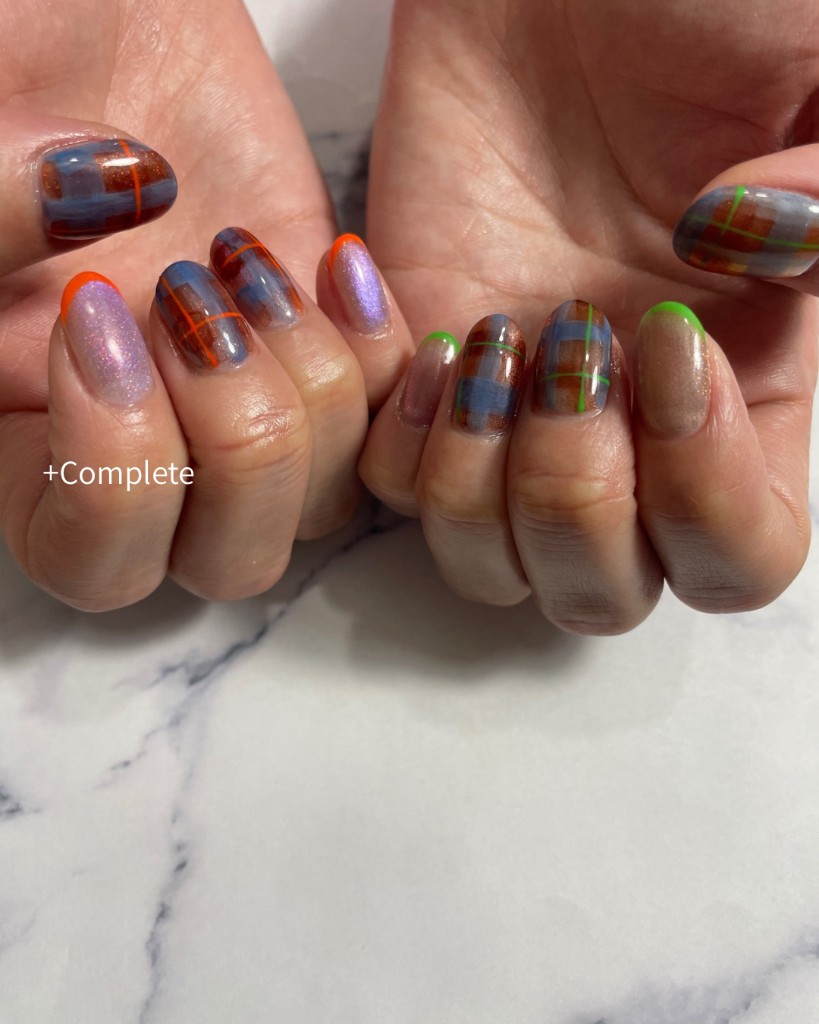 ネイルアートデザインコースの施術例