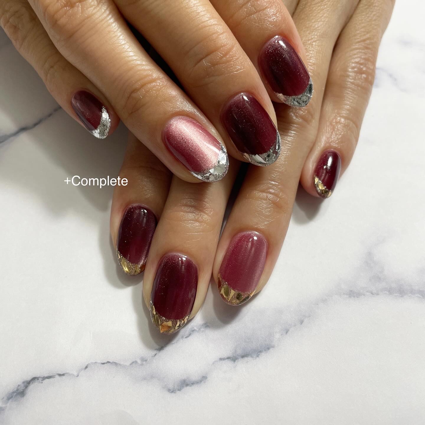 ネイルアートデザインコースの施術例